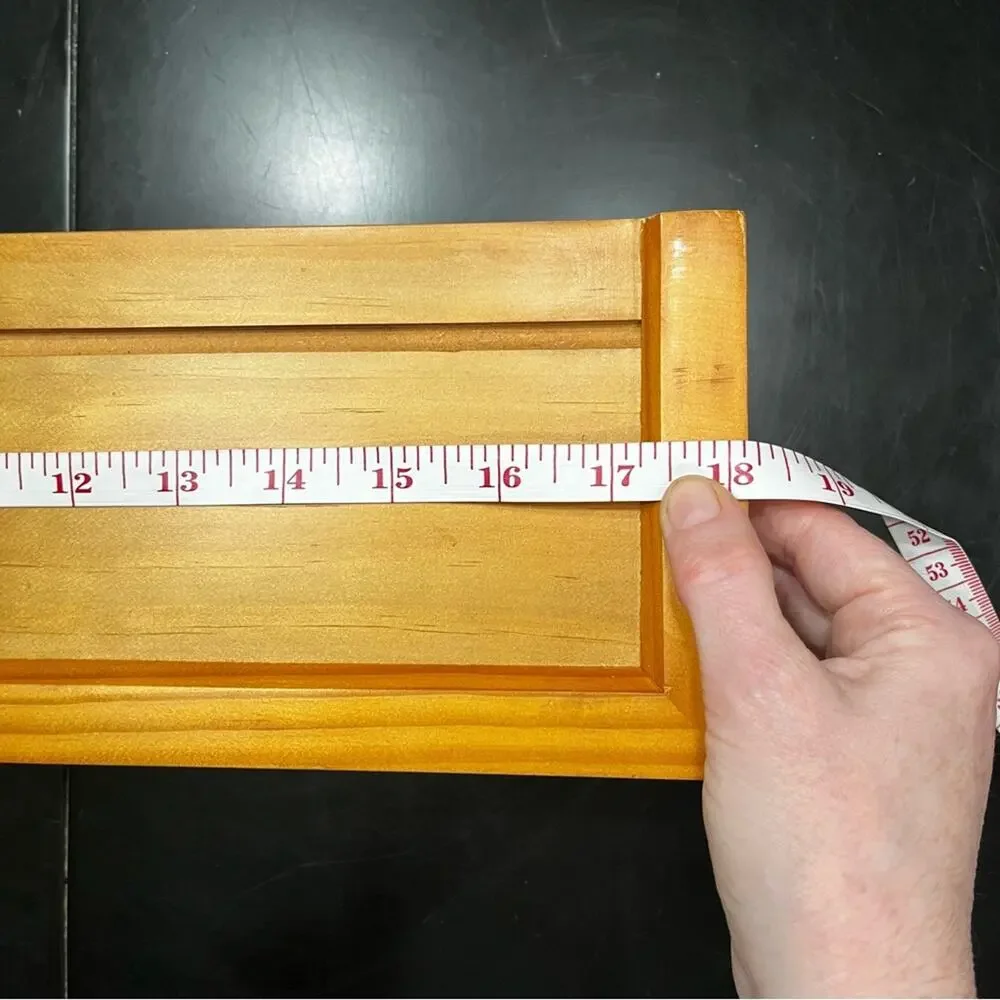 NEW Pottery Barn Crown Molding Hanging Display Wall Ledge Oak 18”